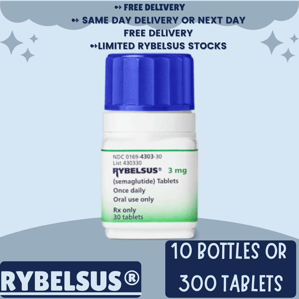 RYBELSUS Semaglutide 3 mg, Appetite Suppressant for Weight Loss, From Package of 7 Bottles or 210 tablets , Choices of 3 mg, 7 mg, 14mg, Ship from Philippines