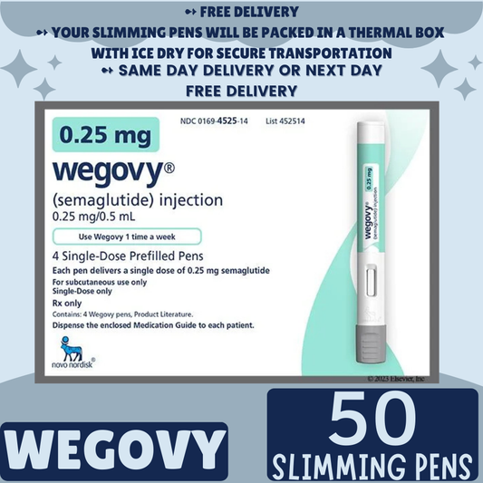 Wegovy Semaglutide 0.25 mg, Appetite Suppressant for Weight Loss, From Package of 50 Pens, Choices of  0.25 mg, 0.5 mg, 1 mg, 1.7 mg, 2.4 mg, Ship from Philippines