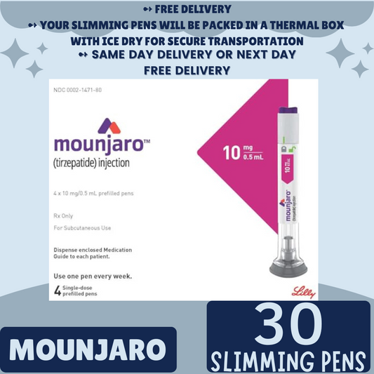 Mounjaro Tirzepatide 10 mg Appetite Suppressant for Weight Loss, From Package of 30 Pens, 2.5 mg, 5 mg, 7.5 mg, 10 mg, 12.5 mg, 15 mg, Ship from Philippines