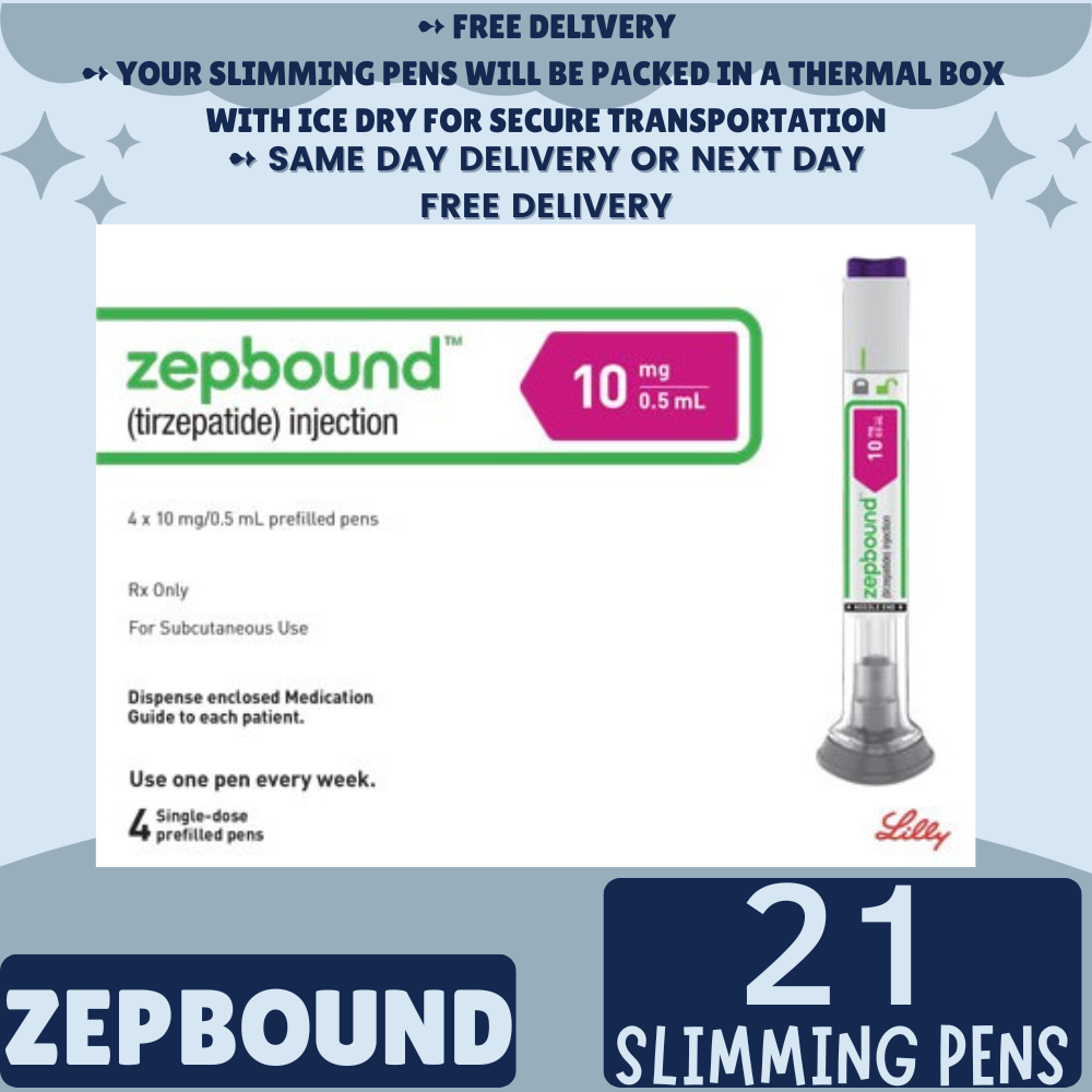 Zepbound Tirzepatide 2.5 mg Appetite Suppressant Pens for Weight Loss, From Package of 21 Pens, 2.5 mg, 5 mg, 7.5 mg, 10 mg, 12.5 mg, 15 mg, Ship from Philippines