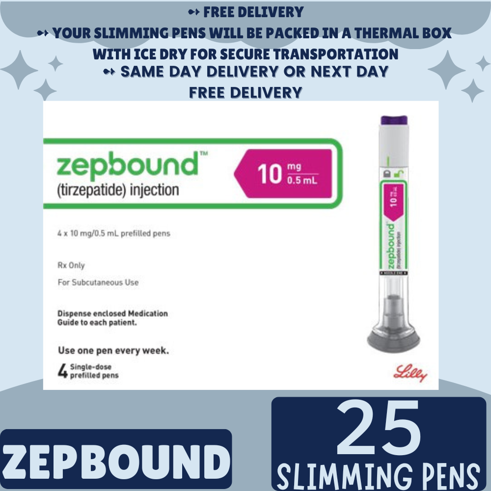 Zepbound Tirzepatide 2.5 mg Appetite Suppressant Pens for Weight Loss, From Package of 21 Pens, 2.5 mg, 5 mg, 7.5 mg, 10 mg, 12.5 mg, 15 mg, Ship from Philippines