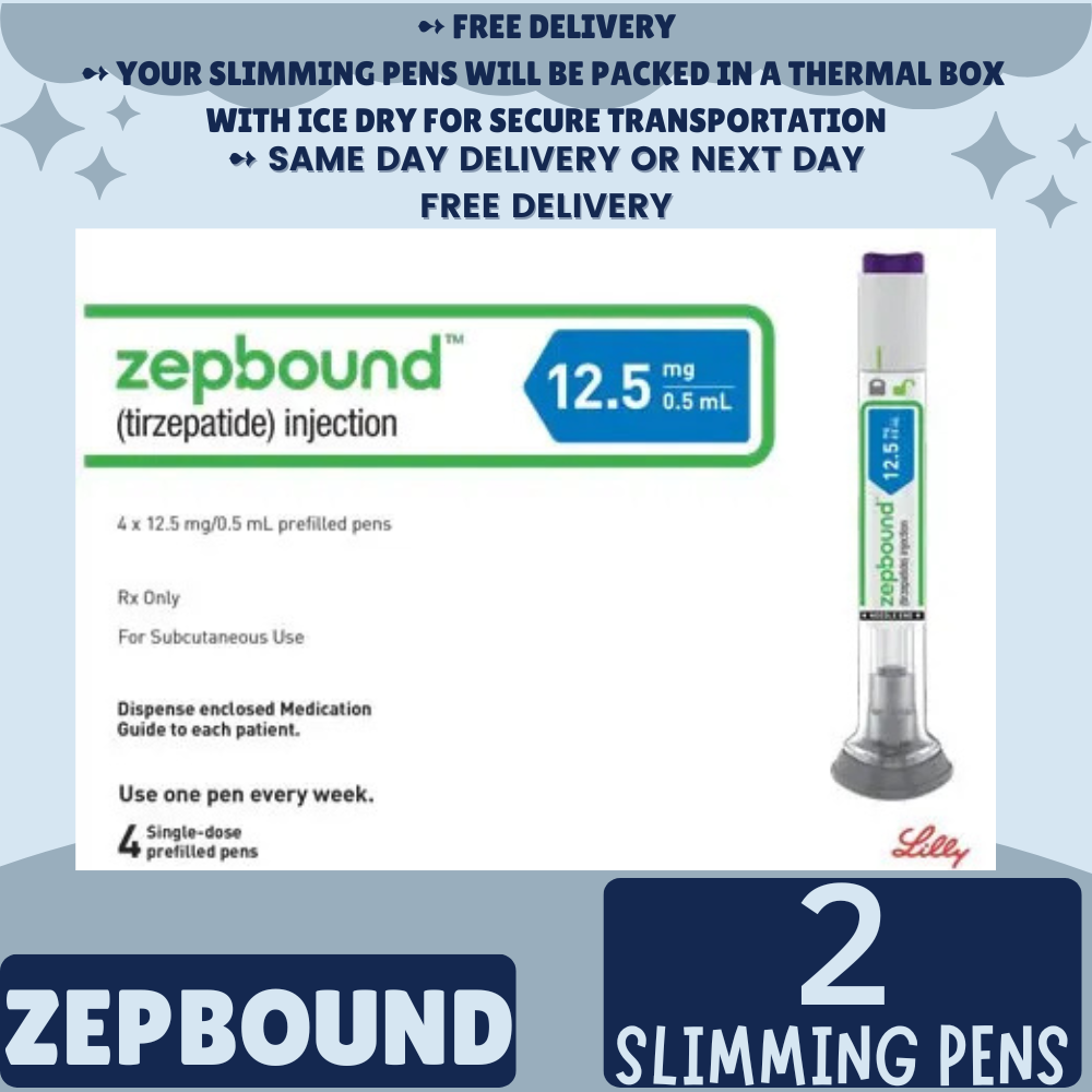 Zepbound Tirzepatide 2.5 mg Appetite Suppressant Pens for Weight Loss, From Package of 21 Pens, 2.5 mg, 5 mg, 7.5 mg, 10 mg, 12.5 mg, 15 mg, Ship from Philippines