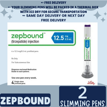 Zepbound Tirzepatide 2.5 mg Appetite Suppressant Pens for Weight Loss, From Package of 21 Pens, 2.5 mg, 5 mg, 7.5 mg, 10 mg, 12.5 mg, 15 mg, Ship from Philippines