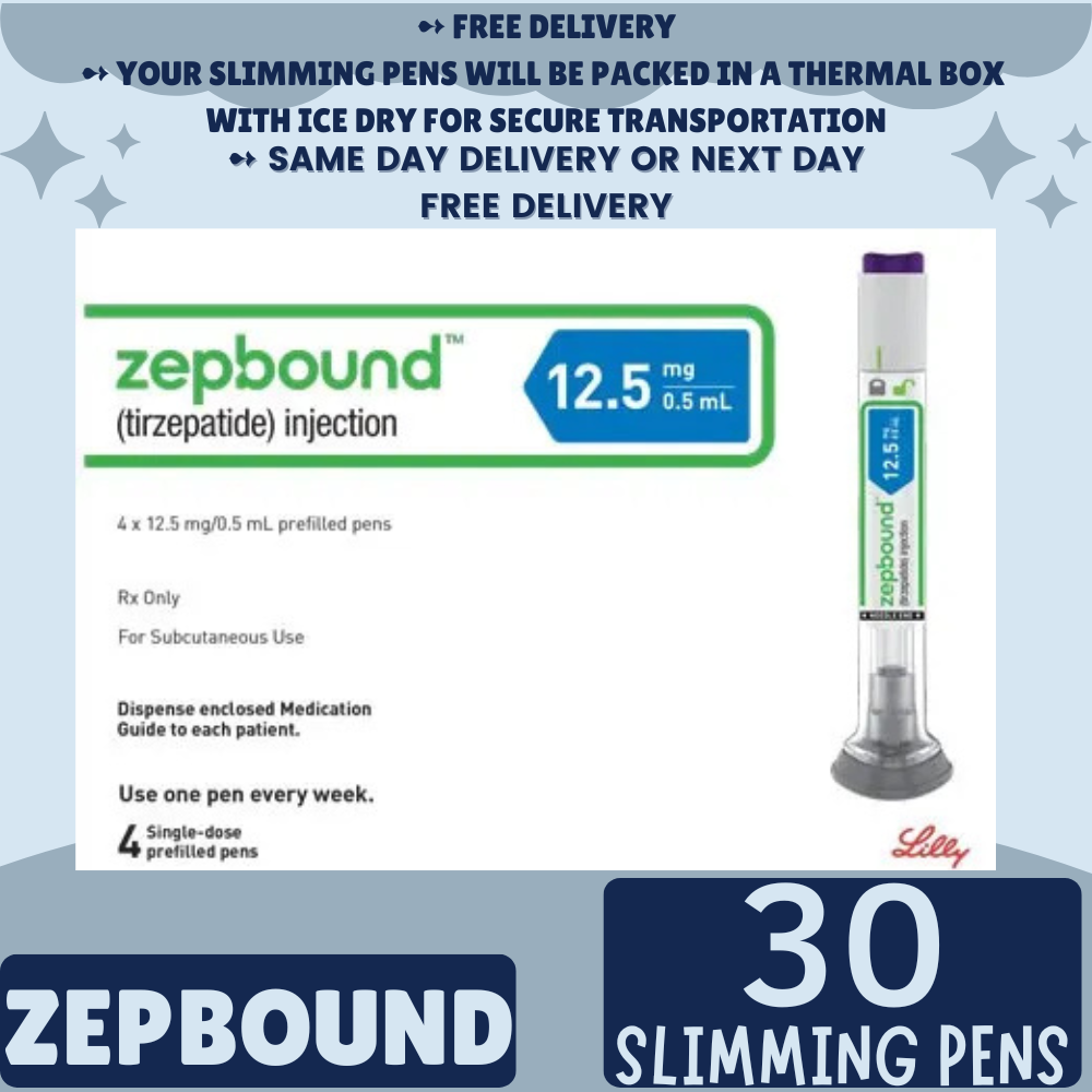 Zepbound Tirzepatide 2.5 mg Appetite Suppressant Pens for Weight Loss, From Package of 21 Pens, 2.5 mg, 5 mg, 7.5 mg, 10 mg, 12.5 mg, 15 mg, Ship from Philippines