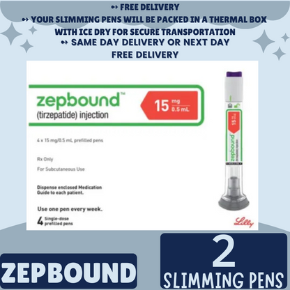 Zepbound Tirzepatide 2.5 mg Appetite Suppressant Pens for Weight Loss, From Package of 21 Pens, 2.5 mg, 5 mg, 7.5 mg, 10 mg, 12.5 mg, 15 mg, Ship from Philippines