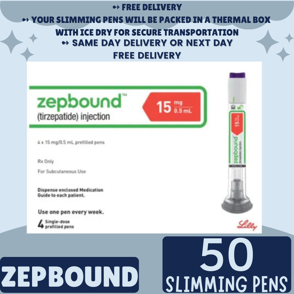 Zepbound Tirzepatide 2.5 mg Appetite Suppressant Pens for Weight Loss, From Package of 21 Pens, 2.5 mg, 5 mg, 7.5 mg, 10 mg, 12.5 mg, 15 mg, Ship from Philippines
