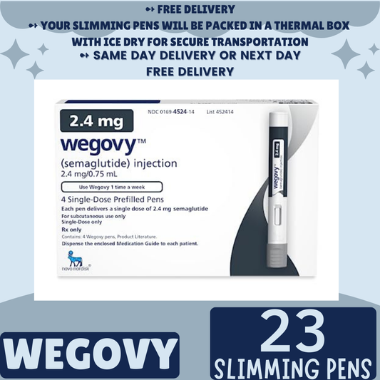 Wegovy Semaglutide 2.4 mg, Appetite Suppressant for Weight Loss, From Package of 23 Pens, Choices of  0.25 mg, 0.5 mg, 1 mg, 1.7 mg, 2.4 mg, Ship from Philippines