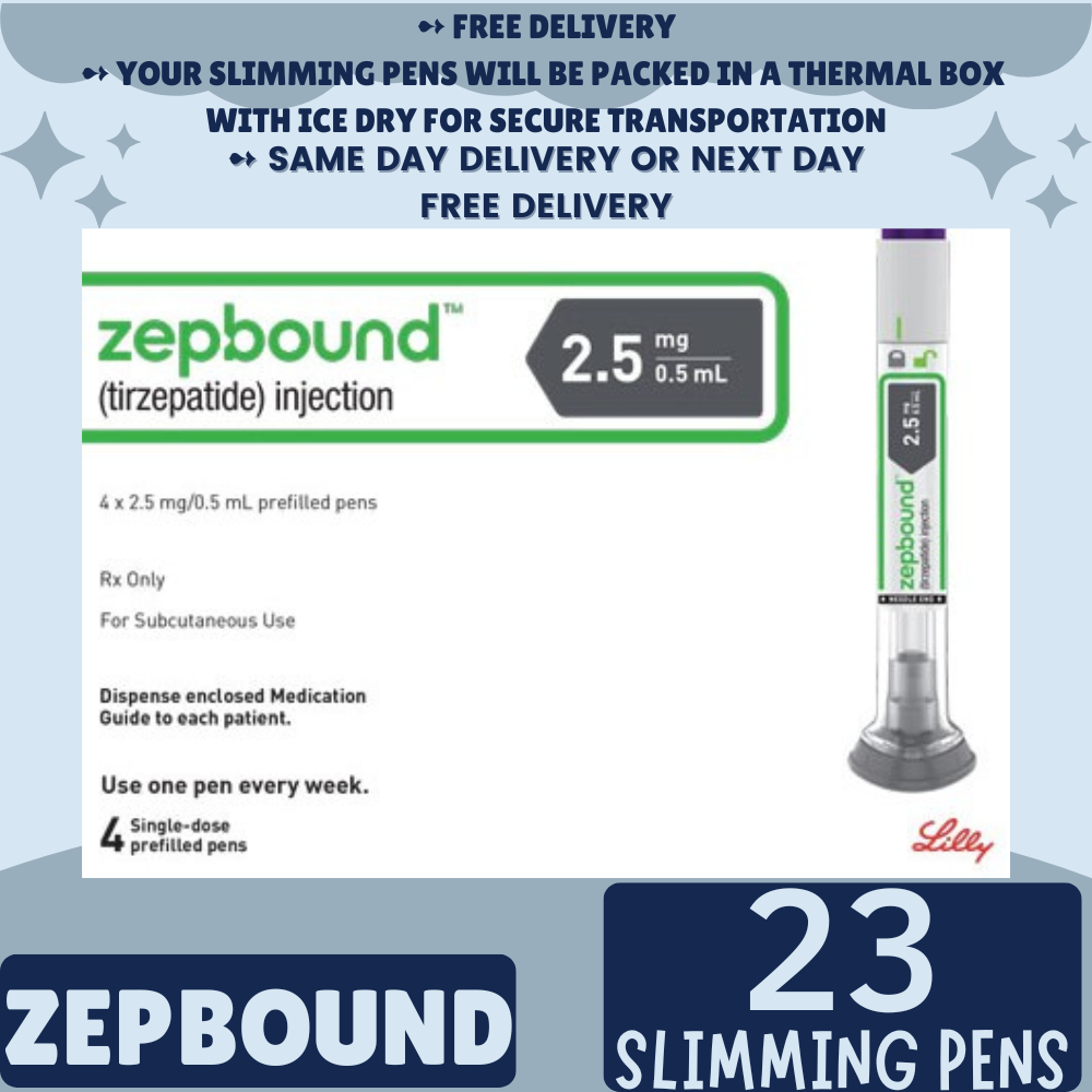 Zepbound Tirzepatide 2.5 mg Appetite Suppressant Pens for Weight Loss, From Package of 21 Pens, 2.5 mg, 5 mg, 7.5 mg, 10 mg, 12.5 mg, 15 mg, Ship from Philippines