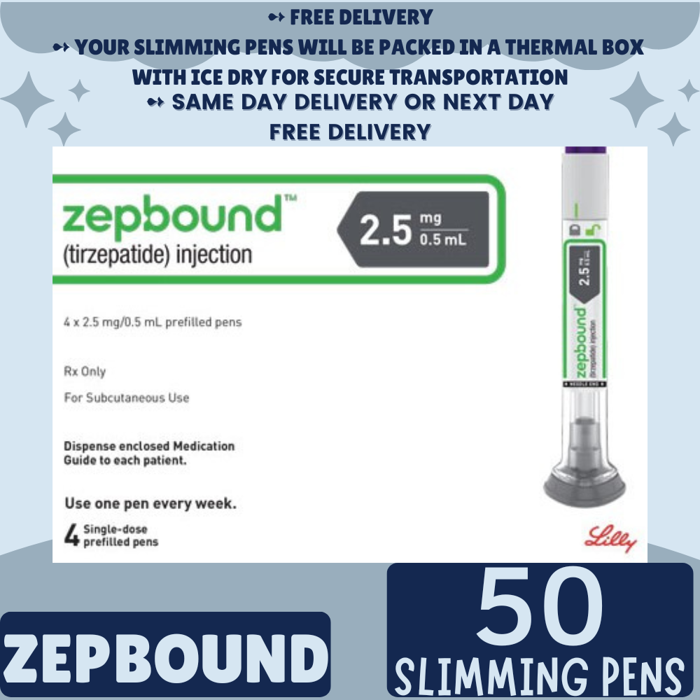 Zepbound Tirzepatide 2.5 mg Appetite Suppressant Pens for Weight Loss, From Package of 21 Pens, 2.5 mg, 5 mg, 7.5 mg, 10 mg, 12.5 mg, 15 mg, Ship from Philippines