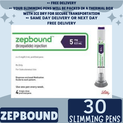 Zepbound Tirzepatide 2.5 mg Appetite Suppressant Pens for Weight Loss, From Package of 21 Pens, 2.5 mg, 5 mg, 7.5 mg, 10 mg, 12.5 mg, 15 mg, Ship from Philippines