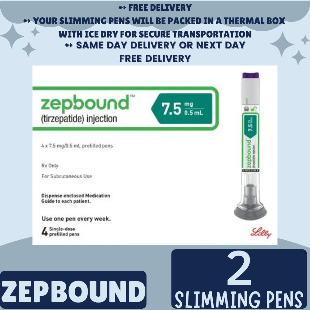 Zepbound Tirzepatide 2.5 mg Appetite Suppressant Pens for Weight Loss, From Package of 21 Pens, 2.5 mg, 5 mg, 7.5 mg, 10 mg, 12.5 mg, 15 mg, Ship from Philippines