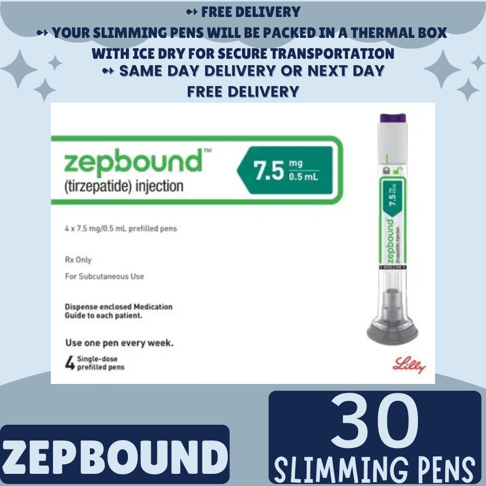 Zepbound Tirzepatide 2.5 mg Appetite Suppressant Pens for Weight Loss, From Package of 21 Pens, 2.5 mg, 5 mg, 7.5 mg, 10 mg, 12.5 mg, 15 mg, Ship from Philippines