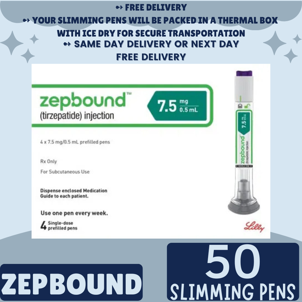 Zepbound Tirzepatide 2.5 mg Appetite Suppressant Pens for Weight Loss, From Package of 21 Pens, 2.5 mg, 5 mg, 7.5 mg, 10 mg, 12.5 mg, 15 mg, Ship from Philippines